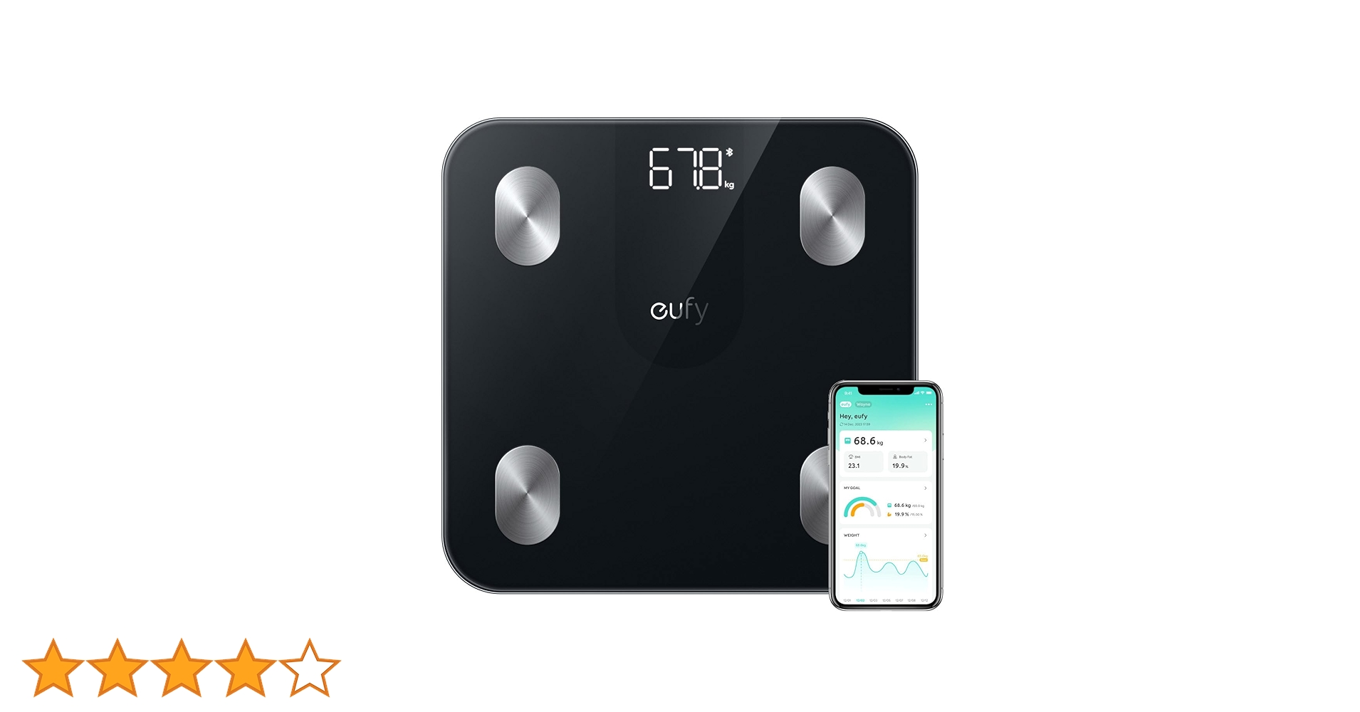 新作！ ANKER アンカー Eufy SmartScale C1 体重体組成計 Eufy Smart Scale C1 | 体重・体組成計の製品情報 | Anker Japan 公式